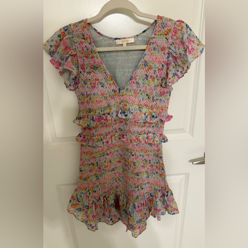 LOVESHACKFANCY
Glimmering Sea Sonora Floral Smocked Dress